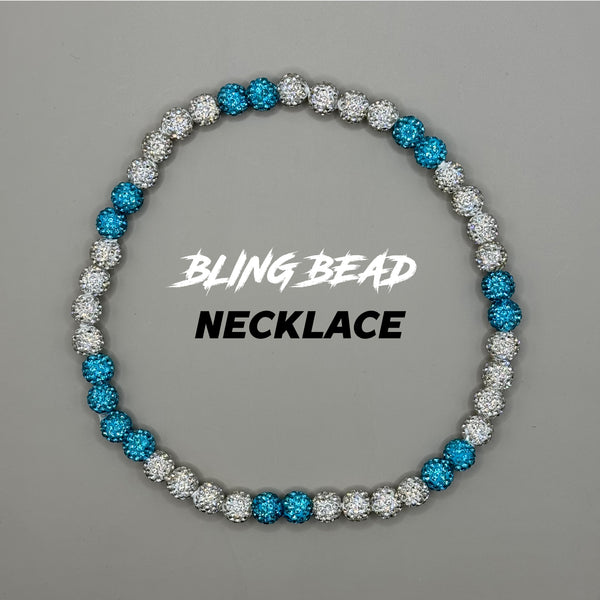 RAD - Bling Bead Necklace (Blue/Whites)