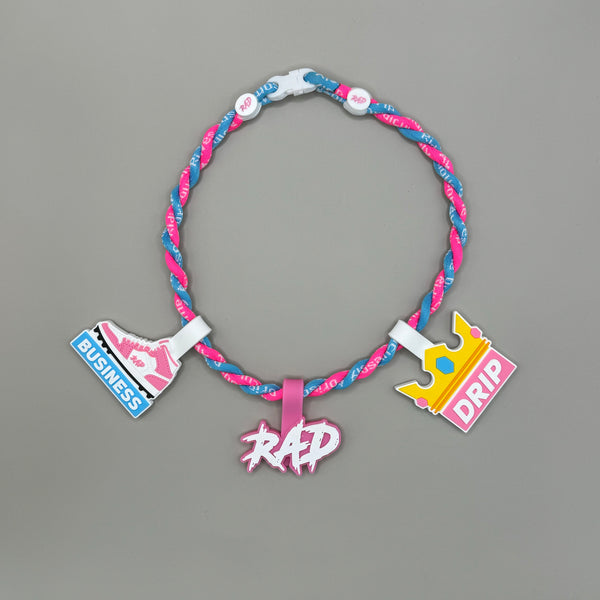 RAD - Rope Necklace Charm w/ Necklace