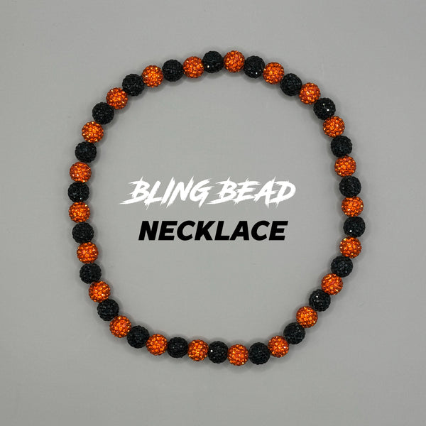 RAD - Bling Bead Necklace (Black/Oranges)