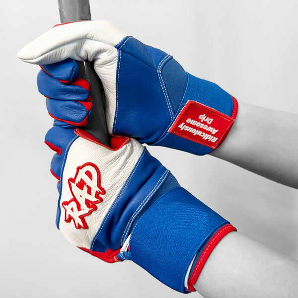 RAD Batting Gloves - Patriot Red, White &  Blues