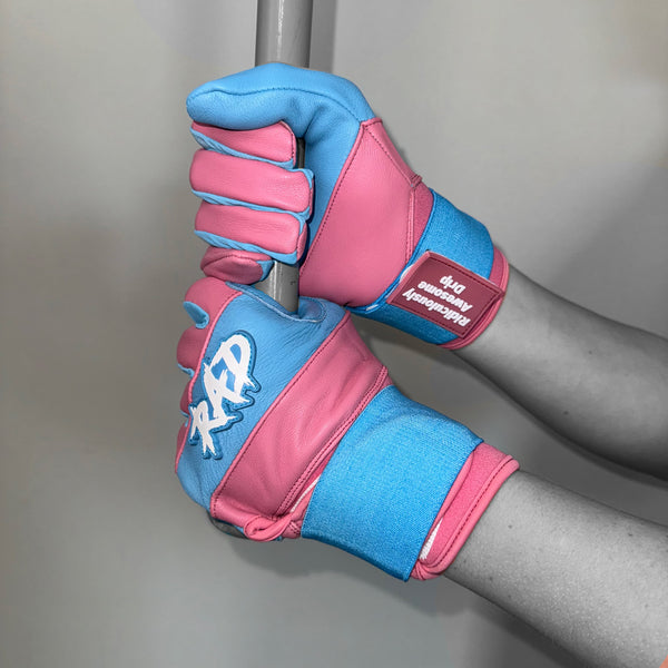 RAD Batting Gloves - Pink and Blues